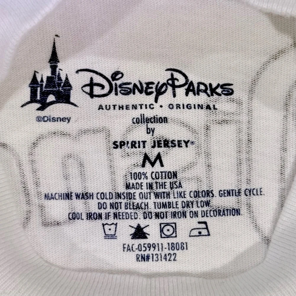 New Disney Parks Spirit Jersey Girls Medium 8-10 Stripes Mickey Mouse WDW Cotton